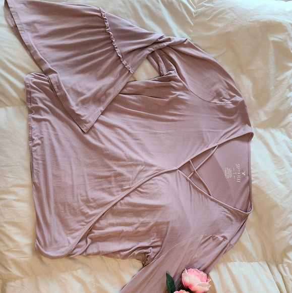 American Eagle Bell Sleeve Blouse - Picture 2 of 2